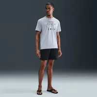 Nike Swim Swoosh Hydroguard мужские Short-Sleeve Top цвет серый