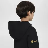 FC Barcelona Tech Fleece Big детские (для мальчиков) Nike Soccer Full-Zip Толстовка с капюшоном цвет черный