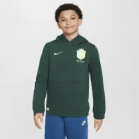 Brazil Club Big детские (для мальчиков) Nike Soccer Pullover Толстовка с капюшоном цвет зеленый