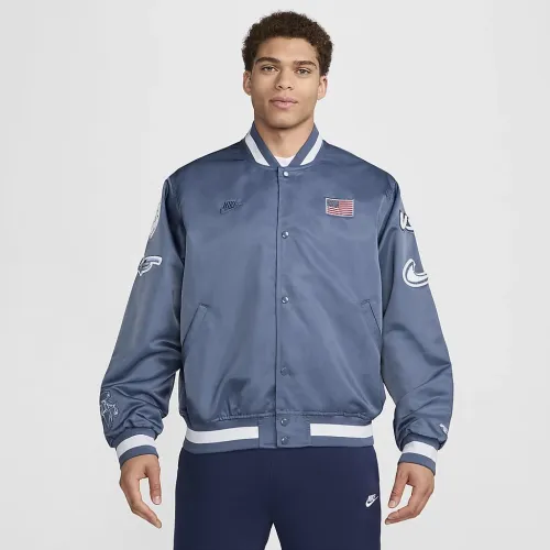 USA Dugout чоловічі Nike Breaking Satin Куртка блакитний