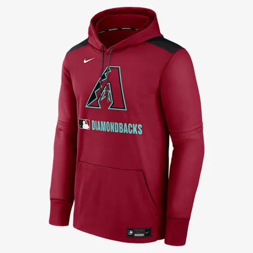Arizona Diamondbacks Authentic Collection чоловічі Nike Therma MLB Pullover Толстовка з капюшоном колір червоний