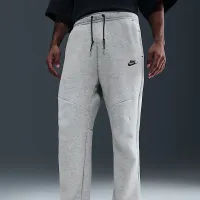 Nike Tech чоловічі Open-Hem Fleece Pants колір сірий