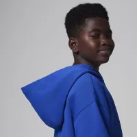 Nike Jordan MJ Flight Big детские Fleece Pullover Толстовка с капюшоном синий