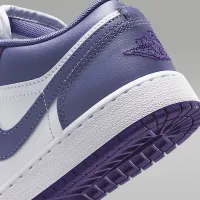 Nike Air Jordan 1 Low Big детские Кроссовки цвет фиолетовый