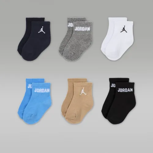 Nike Jordan Everyday Essentials Baby/Toddler Ankle шкарпетки (6 пар) блакитний