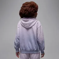 Nike Jordan Flight Fleece женская Satin-Lined Pullover Толстовка с капюшоном цвет фиолетовый