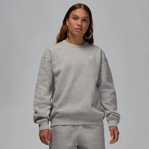 Nike Jordan Brooklyn Fleece жіноча Crew-Neck світшот колір сірий