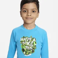 Nike Dri-FIT Little детские (для мальчиков) Long-Sleeve Swim Hydroguard синий