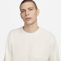 Nike Sportswear Premium Essentials мужские Long-Sleeve Pocket футболка цвет белый