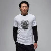 Nike Jordan мужские футболка цвет белый