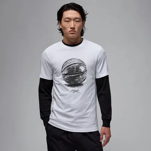 Nike Jordan чоловічі футболка колір білий