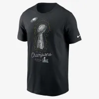 Philadelphia Eagles Super Bowl LIX Champions Lombardi Trophy чоловічі Nike NFL футболка колір чорний