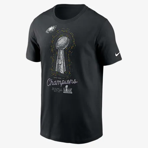 Philadelphia Eagles Super Bowl LIX Champions Lombardi Trophy чоловічі Nike NFL футболка колір чорний