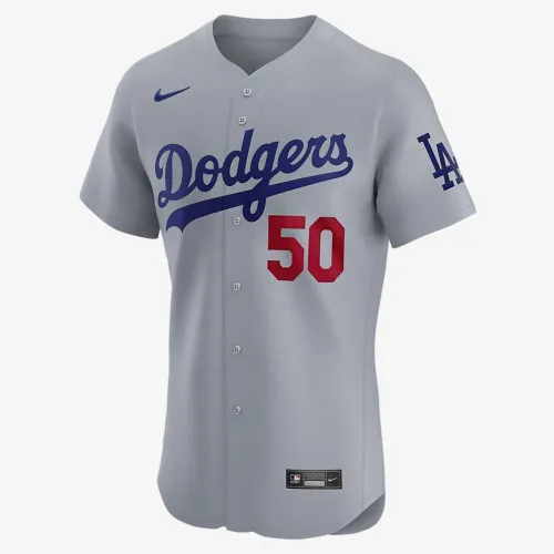 Mookie Betts Los Angeles Dodgers чоловічі Nike Dri-FIT ADV MLB Elite Jersey колір сірий