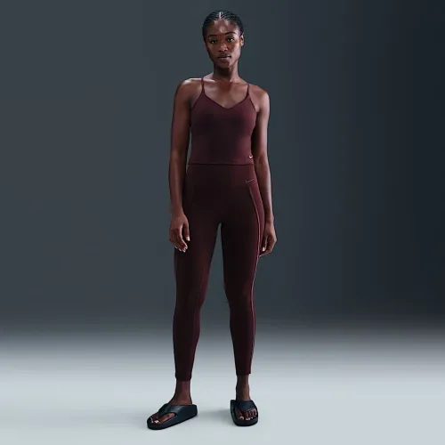 Nike One жіноча З високою талією 7/8 лосіни колір червоний
