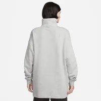 Nike Sportswear Club Fleece жіноча оверсайз Mock-Neck світшот колір сірий