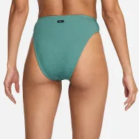 Nike женская С высокой Талией Bikini Swim Bottom цвет зеленый
