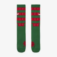 Nike Elite Xmas баскетбольные Crew Socks Green