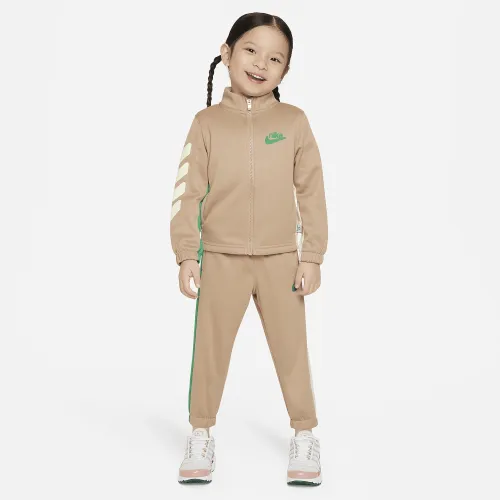 Nike Dri-FIT Colorblocked Toddler 2-Piece Full-Zip набор цвет коричневый