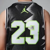 Nike Jordan23 Big дитячі Printed Jersey колір чорний