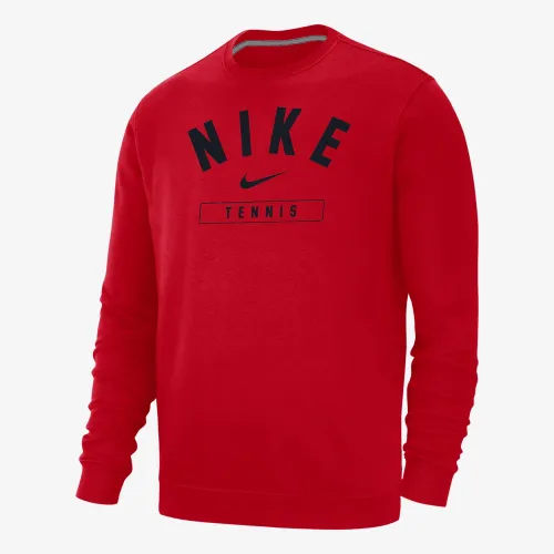 Nike Tennis мужские Crew-Neck свитшот цвет красный