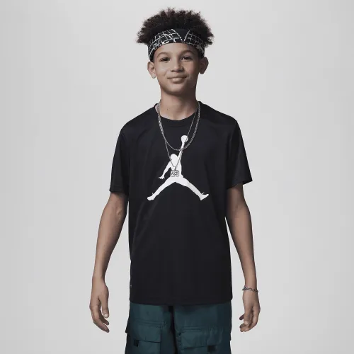 Nike Jordan Jumpman Dri-FIT Tee Big детские футболка цвет черный