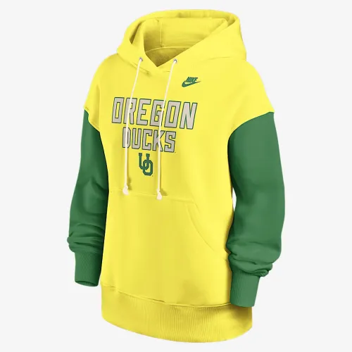 Oregon Legacy Phoenix женская Nike College Pullover Толстовка с капюшоном Yellow