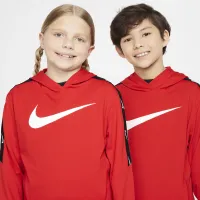 Nike Sportswear Club Big детские Pullover Knit Толстовка с капюшоном цвет красный