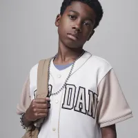 Nike Jordan Big дитячі Baseball Jersey колір коричневий