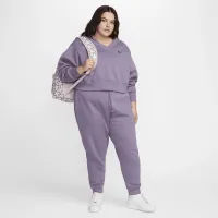 Nike Sportswear Phoenix Fleece женская С высокой Талией Joggers (большие размеры) цвет фиолетовый