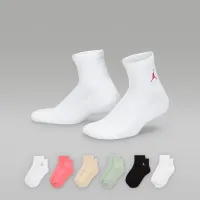 Nike Jordan Everyday Essentials Big дитячі Ankle шкарпетки (6 пар) колір зелений