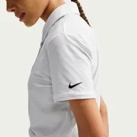 Nike Victory женская Dri-FIT Short-Sleeve Cropped для гольфа Polo цвет белый