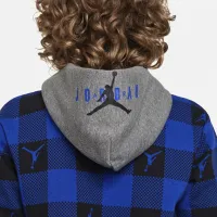 Nike Jordan Big детские (для мальчиков) Pullover Толстовка с капюшоном синий