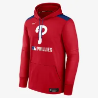 Philadelphia Phillies Authentic Collection мужские Nike Therma MLB Pullover Толстовка с капюшоном цвет красный