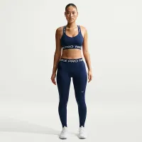 Nike Pro женская Mid-Rise Full-Length лосины синий