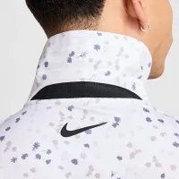 Nike Dri-FIT Tour мужские Floral для гольфа Polo цвет белый