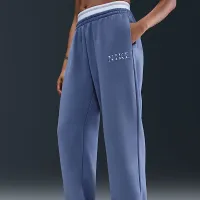 Nike Sportswear Phoenix Fleece женская С высокой Талией Sweatpants синий