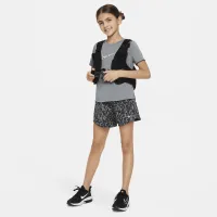Nike One Big дитячі (Girls') Woven З високою талією шорти колір сірий