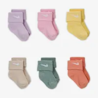 Nike Baby/Toddler Waffle Knit шкарпетки (6 пар) колір фіолетовий