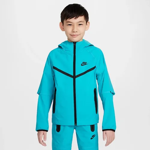 Nike Tech Big детские (для мальчиков) Woven Куртка цвет зеленый