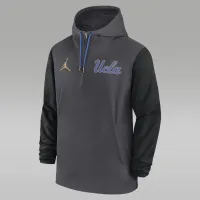 UCLA Bruins Sideline Pre-Game Player чоловічі Nike College 1/2-Zip Hooded Куртка колір сірий