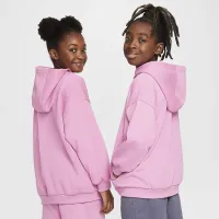 Nike Sportswear Club Fleece Big детские оверсайз Pullover Толстовка с капюшоном Pink
