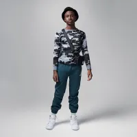 Nike Jordan Brooklyn Essentials Big дитячі Camo Long Sleeve Top колір сірий