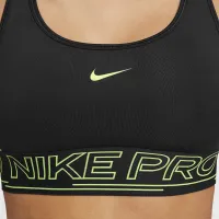 Nike Pro Swoosh Girls' Sports Bra колір чорний