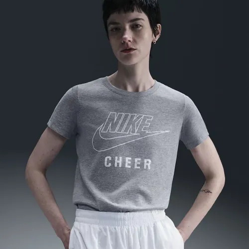 Nike Swoosh женская Cheer футболка цвет серый