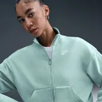 Nike Sportswear Club Fleece женская Loose Track Куртка цвет зеленый