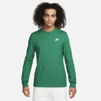 Nike Sportswear Club Men's Long-Sleeve T-Shirt Green