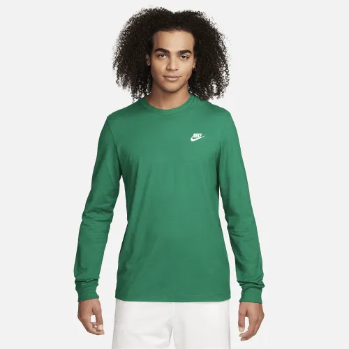 Nike Sportswear Club Men's Long-Sleeve T-Shirt Green