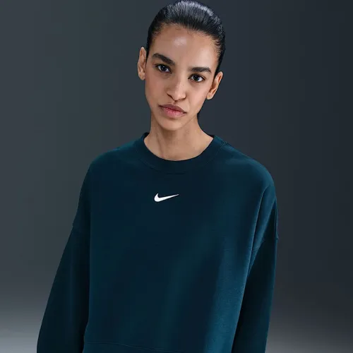 Nike Sportswear Collection Essentials жіноча оверсайз Fleece Crew світшот блакитний