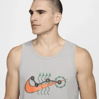 Nike мужские Dri-FIT Fitness Tank цвет серый